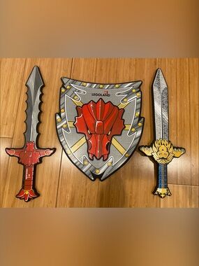 LEGO foam shield and 2 Swords Set
